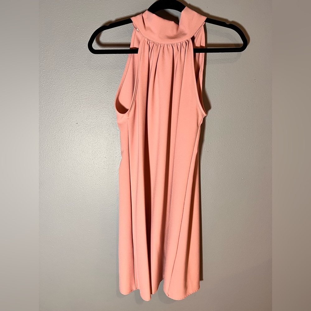 Liam & Co Blush Halter Tie Back Dress Sz S